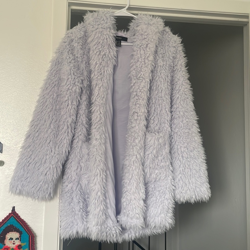Plush Lilac Fur Jacket